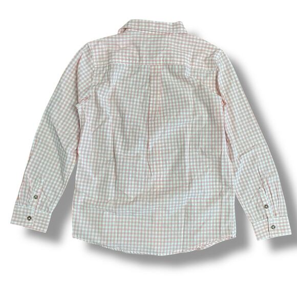 Tommy Bahama Kids Boys Pink White Gingham Button Shirt XL 14 NWT - Picture 7 of 12